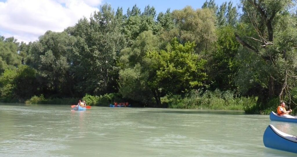 Kanoe splav mŕtvych ramien Dunaja